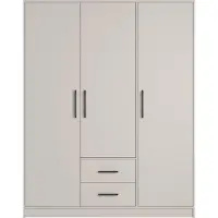 Masseno Drehtürenschrank VANO 150/190/56cm 3-türig Kaschmir