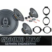 DSX passend für Opel Astra J K Komplett Set Ground Zero Lautsprecher Vorn Hinten Einbauset