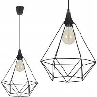 Light11 HOME Diamant Pendelleuchte Draht Loft Retro – Hängelampe Deckenlampe im Edison Stil