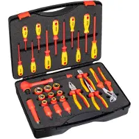 Vigor VDE Werkzeug Satz, 1/2 (12,5 mm) Vierkant hohl, Außen Sechskant Profil, Innen TX Profil, Innen Sechskant Profil, Kreuzschlitz Profil PH, Pozidr