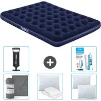 Bestway Luftmatratze – 2-Personen – 152 x 203 x 22 cm – Blau – im Lieferumfang enthalten Zubehör