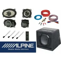 DSX Alpine passend für VW Passat B3 35I Variant Komplett Set Lautsprecher Subwoofer Vorn Hinten