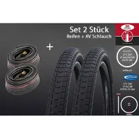 Schwalbe 2 Stück 27.5 Zoll Super Moto 70-584 Reifen mit Schläuchen AV