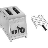 Milan Toast Edelstahltoaster mit Brötchenaufsatz