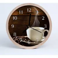 Tulup Holzuhr 20fi cm wanduhr - Kaffee Küche