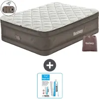 Bestway Luftmatratze - 2-Personen - 152 x 203 x 51 cm - Braun - Inklusive Zubehör