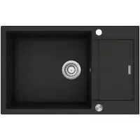 Concept Granit-Küchenspüle DG05L60bc Linea SCHWARZ
