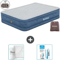 Bestway Luftmatratze - 2-Personen - 152 x 203 x 46 cm - Grau - Inklusive Zubehör