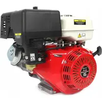 Mar-pol Motor Benzin Benzinmotor 15 PS OHV Kartmotor Standmotor 4-Takt Industriemotor 25,4 mm Welle Motor für Rüttelplatte, Stromaggregat