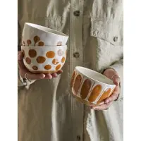 Bloomingville Linora Schalen 3er Set Steingut in braun | Gr.: onesize