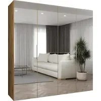 MEBLE KRYSPOL , Kleiderschrank, Schrank 200 cmx202x52, Artisan Eiche, Kaschmir