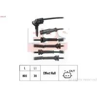 EPS ABS Sensor Raddrehzahl für OPEL Vivaro B Combi (X82) 1.960.219