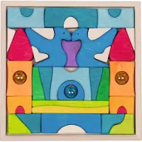 Goki Schlossbaupuzzle Burg Funkelstein