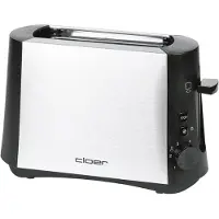 Cloer Toaster 3890 1Scheibe 600Watt Edelstahl/schwarz