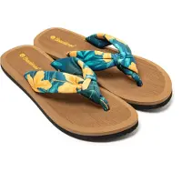 Brasileras Damen Zehensandalen mit rutschfester Sohle bequem schuhe strand/schwimmbad/stadt orange 37 EU - UBHIS