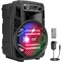 Pyle Bluetooth PA Musikbox, Partybox, Karaoke Maschine, Soundbox, Bluetooth Lautsprecher Groß, Musikanlage 300W