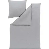 Estella Atelier Mako-Interlock-Jersey TAKOMA Kissenbezug einzeln Farbe grau Größe 40x80 cm