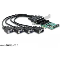 DeLOCK PCI-Express-Karte 89938 4x RS-232 mit Spannungsversorgung