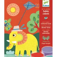 Djeco Farbige Sandtiere für Kinder