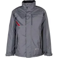 Planam Winterjacke "HIGHLINE" - XXL - zink/schiefer/rot