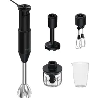 Haier HHB5B5 011 Stabmixer mit Zubehör 1000 W Ergonomischer Handgriff Metall