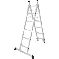 Lex Aluminium Kombi-Leiter Schiebeleiter Anlegeleiter Bockleiter 3in1 bis 150 kg
