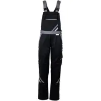 Planam Highline Damen Latzhose schwarz/schiefer/zink 34