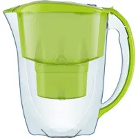 AQUAPHOR Wasserfilter Jasper hellgrün inkl. 1 MAXFOR+ Filterkartusche - praktischer Wasserfilter zur Reduzierung von Kalk, Chlor & weiteren Stoffen