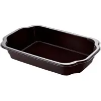 Duni GmbH Bakke 1-rum 1/4 GN 900 ml 215x148x47 mm Mineral PP Sort,336 stk/krt