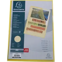 Exacompta Klarsichthülle 56116E DIN A4 PP (Polypropylen) Gelb 100 Stück