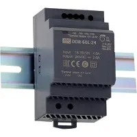 MEAN WELL MEANWELL DDR-60G-12, Hutschienen-DC DC-Wandler, 9-36V:12V 5A 60W