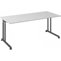 Hjh OFFICE PRO ZENO 19 G | 180x80 - 180 x 80 h?henverstellbar Grau/Graphit
