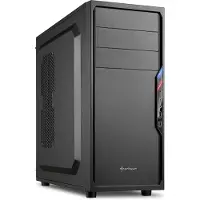 Sharkoon VS4-S, Midi Tower, PC, Schwarz, ATX, micro ATX, Mini-ITX, 16 cm, 38,5 cm