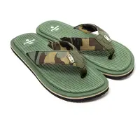 Brasileras Damen Zehensandalen mit rutschfester Sohle bequem schuhe strand/schwimmbad/stadt grünes militär 43 EU - UBAMY