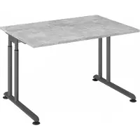 Hjh OFFICE PRO ZENO 12 G | 120x80 - 120 x 80 h?henverstellbar Beton/Graphit