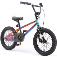Bikestar Kinder Fahrrad ab 4 Jahre | 16 Zoll BMX Kinderrad | Schwarz & Blau
