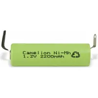 Camelion NiMH-Mignon-Akku 2200 mAh, mit Lötfahnen