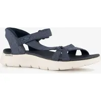 SKECHERS für Damen. 141481 Sandalias Slip-ins: GO WALK Flex - Illuminate Marineblau (36), Wohnung, Klettverschluss, Lässig, Sportlich, Stran