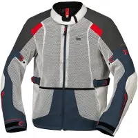 IXS Tourster-BigAir 1.0 Jacke hellgrau-blau-rot XL