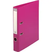 Exacompta Prem Touch Ordner Schmal DIN A4 50 mm Himbeere 2 Ringe 53559E Kunststoff Hochformat 10 Stück