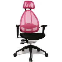 Topstar Bürostuhl Open Art 2010, OPA0T BG10 Stoff rosa, Gestell schwarz