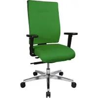 Topstar Bürostuhl Sitness 70, PS79BH W55 Stoff grün, Gestell alu