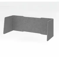 Proregal - Büromöbel mit top Leistungsdaten Akkustik Einhausung gefaltet |3-seitig | HxBxT 60x174x65cm | Grau-meliert | Schallschutzklasse C | Filzoptik
