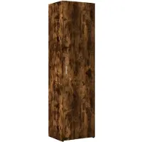 vidaXL Hochschrank Schmal Räuchereiche 50x42,5x225 cm Holzwerkstoff