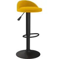 vidaXL Barhocker Gelb Samt