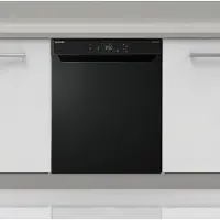 Sharp QW-NA3YU42AM-DE unterbaufähiger Geschirrspüler mit Besteckschublade (60cm), (14 Gedecke, EEK A), (9 Programme, AquaStop), Mattschwarz