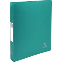 Exacompta 54293S 10x Ringbuch aus festem PP 1000μ mit 2 Ringen 30mm, Rücken 40mm, blickdicht, DIN A4 MAXI - Dunkelgrün