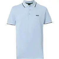 HUGO BOSS Poloshirt Boss Green Paddy kurzarm hellblau Baumwolle