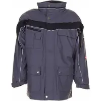 Planam unisex Winterjacke PLALINE schiefer, schwarz Grösse XL