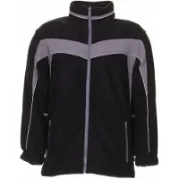Planam Fleecejacke schwarz/zink L XL